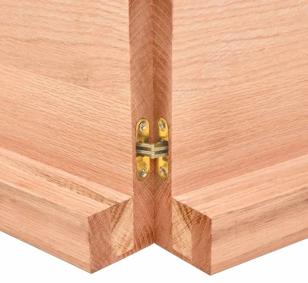 Prateleira de parede 160x50x(2-6) cm carvalho tratado castanho