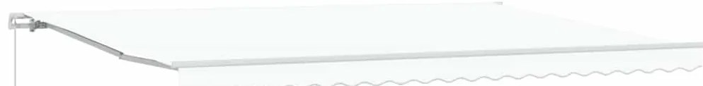 Toldo Retrátil Manual Branco 500x350 cm