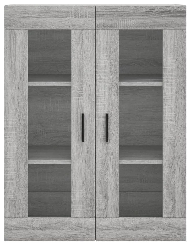 Móveis de parede 2 pcs derivados de madeira cinzento sonoma