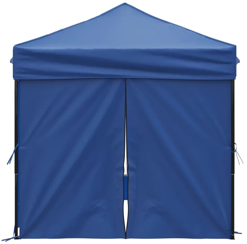 Tenda para festas dobrável com paredes laterais 2x2 m azul