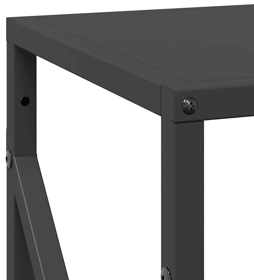 Suporte para lenha 34x25x100 cm aço laminado a frio preto