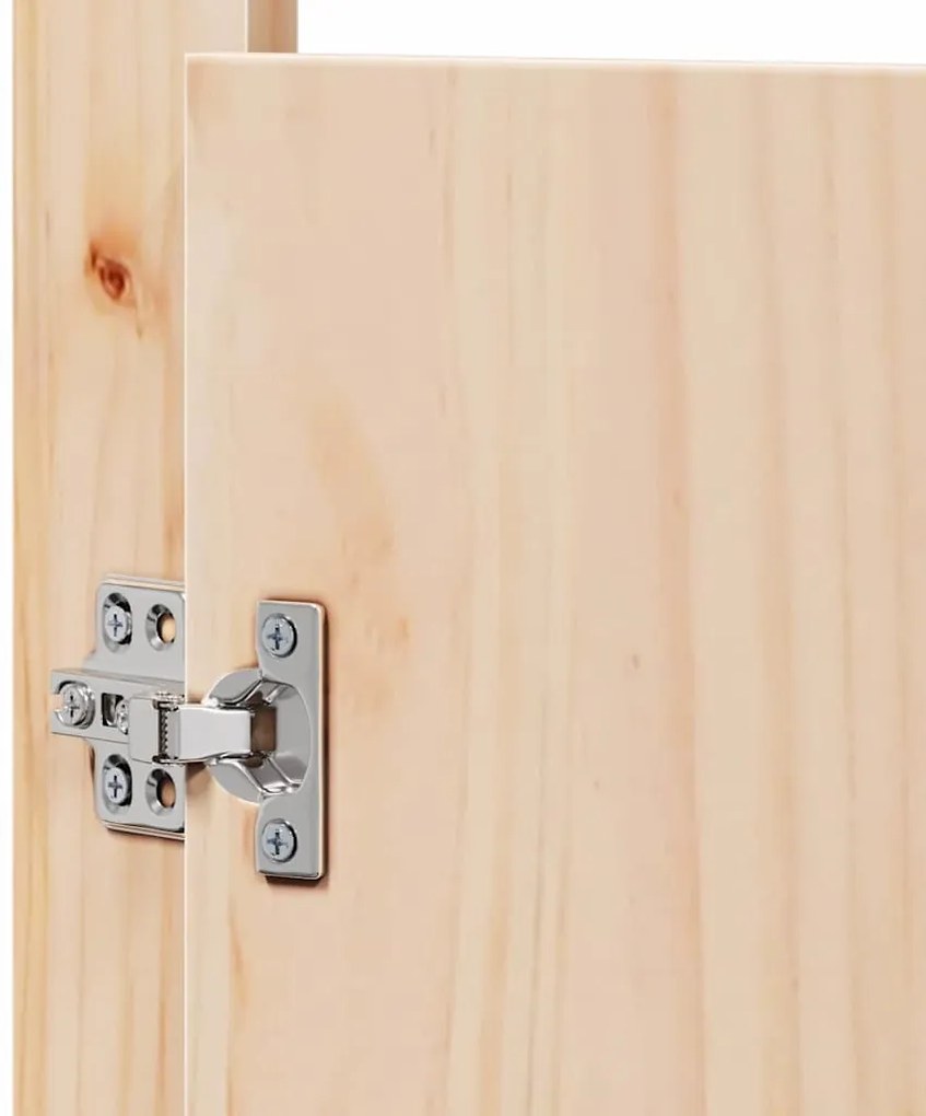 Portas de Cozinha Externa 2 pcs 50x9x82 cm Madeira Maciça de Pinho