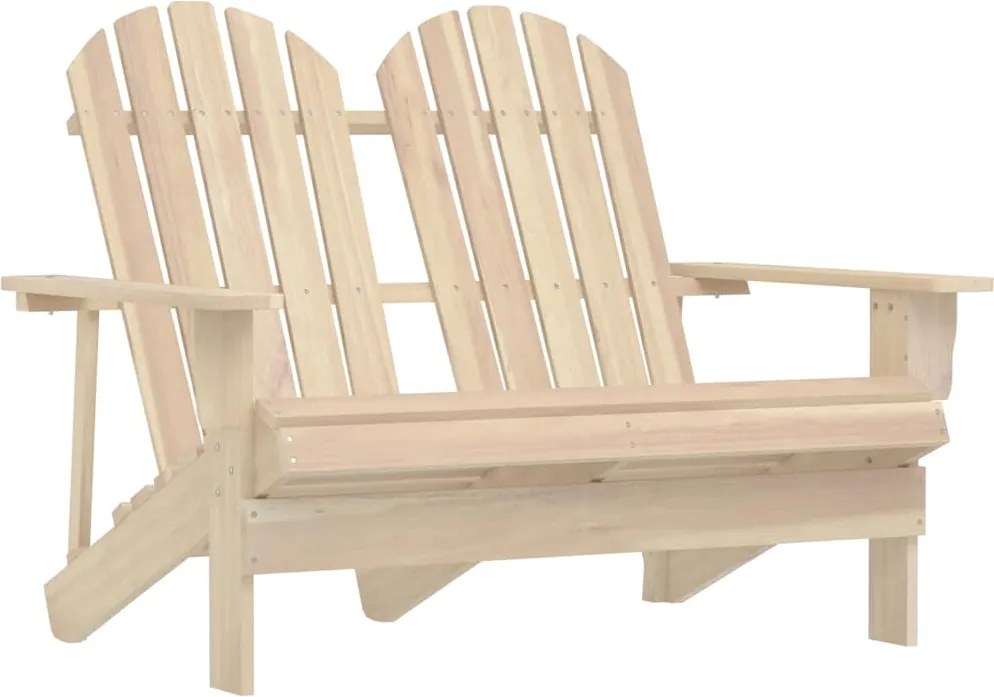 vidaXL Cadeira de jardim Adirondack 2 lugares abeto maciço