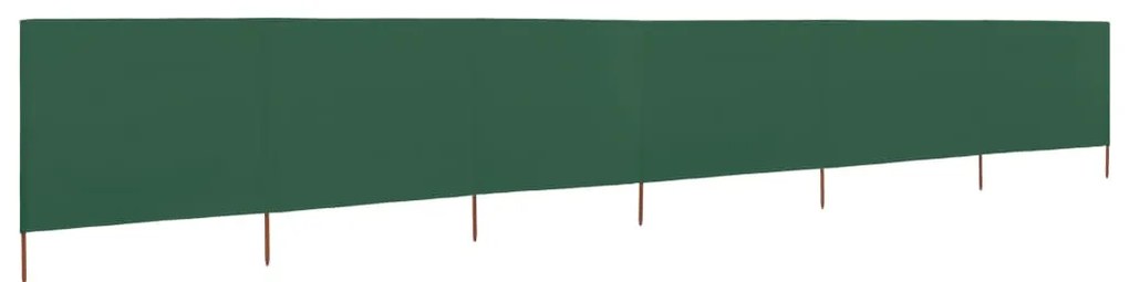 Para-vento com 6 painéis em tecido 800x160 cm verde