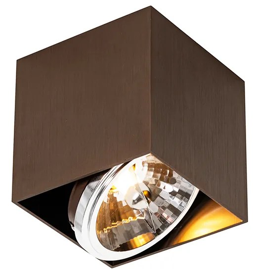 Projetores design bronze escuro quadrado rotativo e inclinável - Box