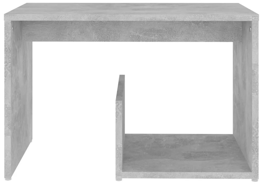 Mesa de apoio 59x36x38 cm derivados de madeira cinzento cimento
