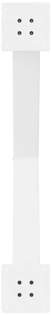 Pés para mesa de jantar em formato de X, 3 peças, branco, 90x (72-73)