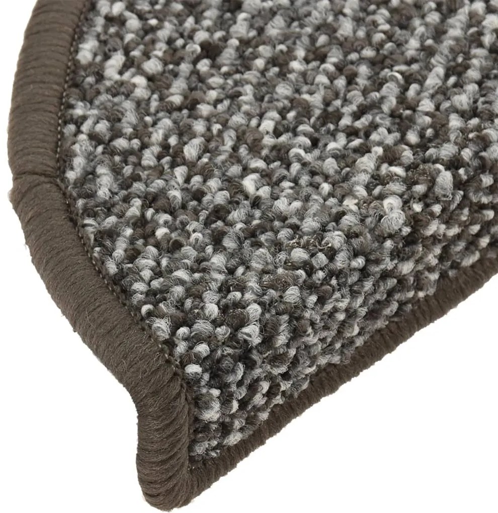 Tapete/carpete para degraus 15 pcs 65x21x4 cm antracite