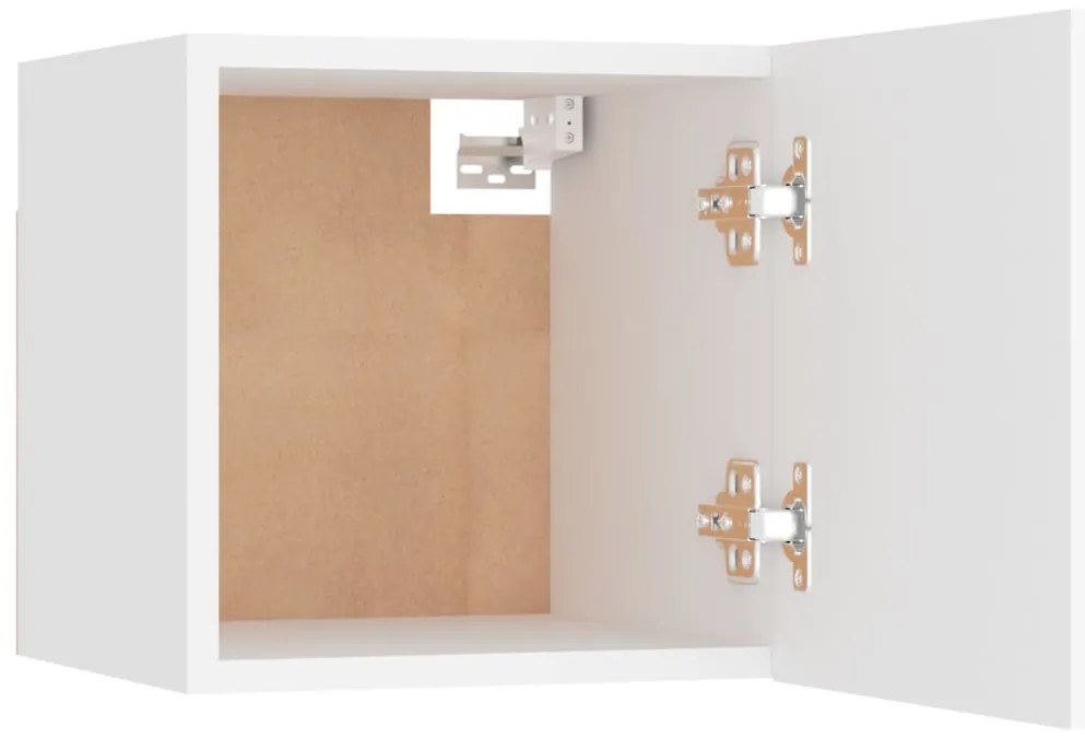 Conjunto móveis de TV 6 pcs madeira processada branco