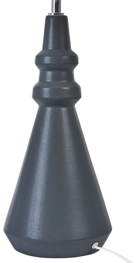 Candeeiro de mesa em cerâmica preta CERILLOS Beliani