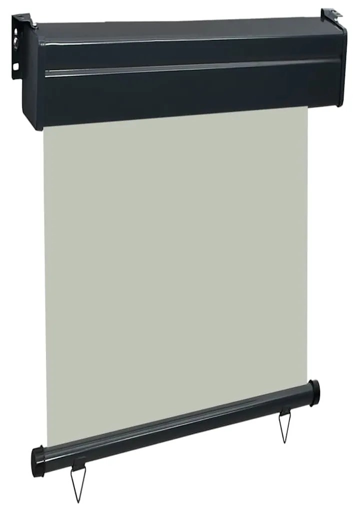 Toldo lateral para varanda 60x250 cm cinzento