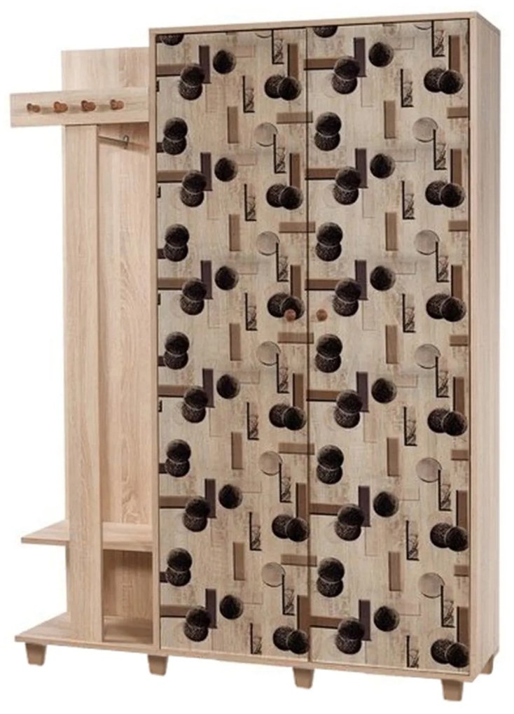 Cabide Garmanto – Carvalho Sonoma – 135x192x36 cm