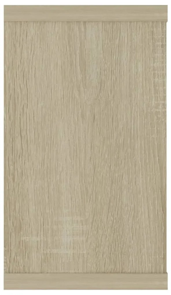 Estantes parede cúbicas 2pcs derivados madeira carvalho sonoma