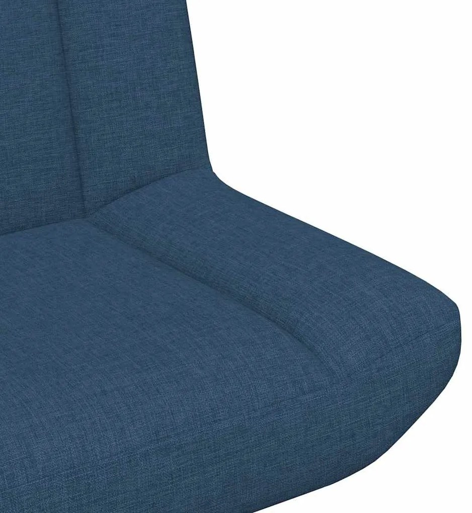 Cadeira de Descanso Azul Tecido Médio Ergonómica