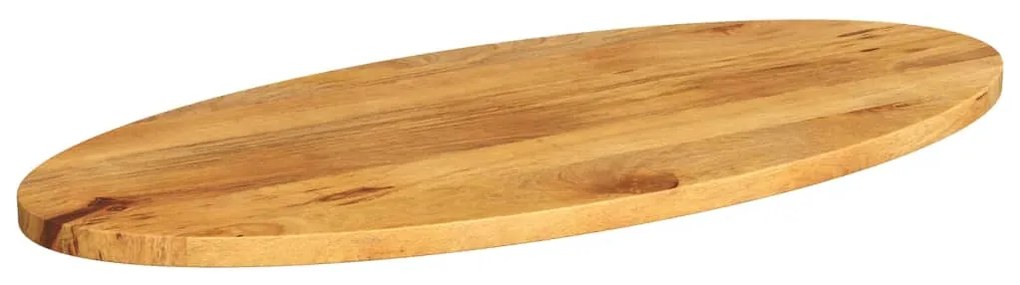 Tampo de mesa oval 100x50x2,5 cm madeira de mangueira maciça