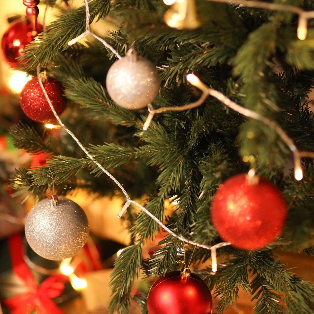 Árvore Artificial de Natal com Base Dobrável 696 Galhos PE Tridente e