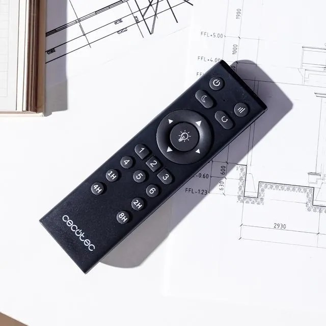 Ventoinha de teto EnergySilence LampAero 600 Natur Design de design com motor DC, com uma potência de 20 W