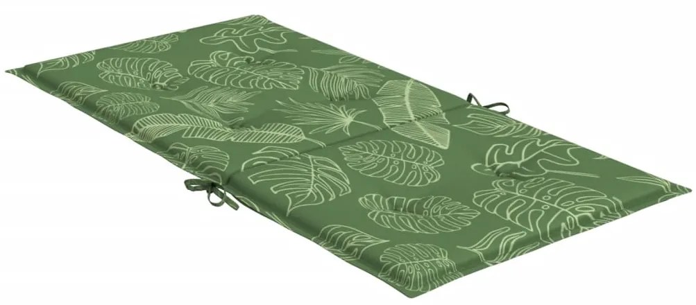 Almofadões cadeira de encosto baixo 6 pcs tecido padrão folhas