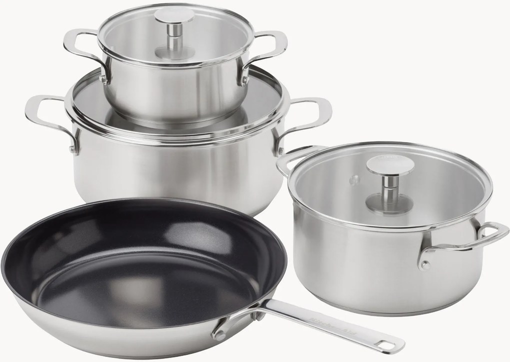 Conjunto de utensílios de cozinha antiaderentes KitchenAid, conjunto de 7
