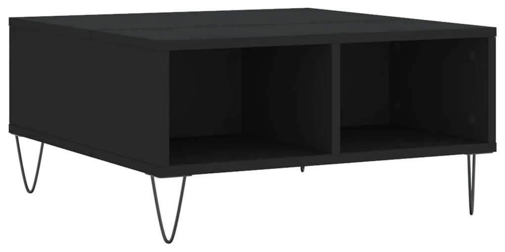 Mesa de centro 60x60x30 cm derivados de madeira preto