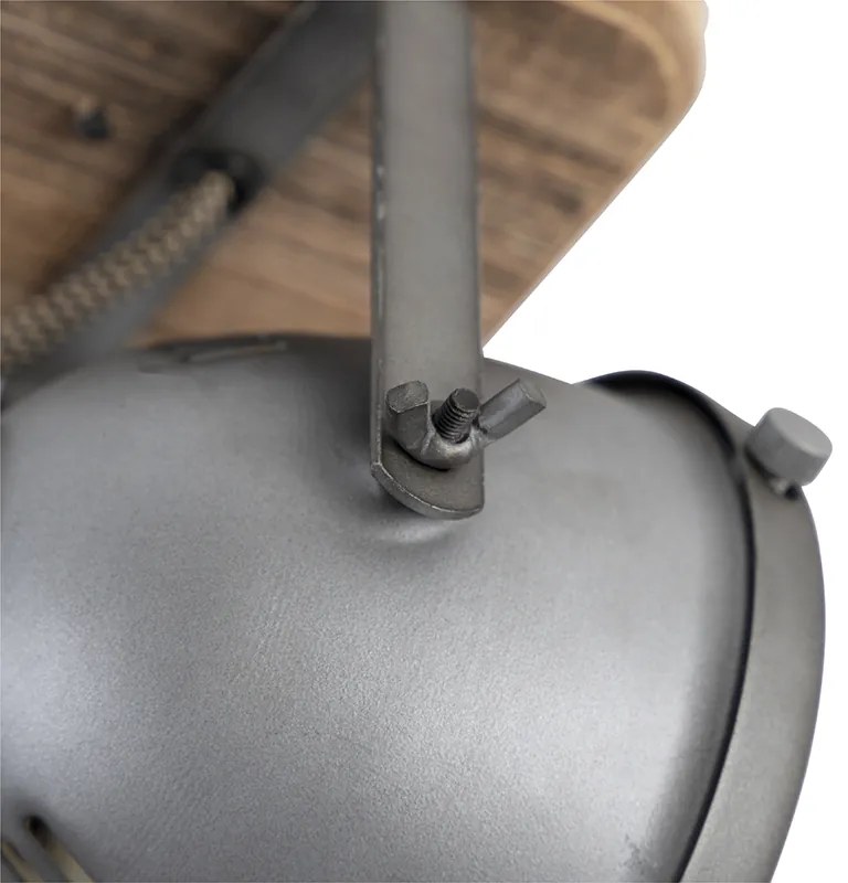 Projetores industriais em aço com madeira inclinável - Emado