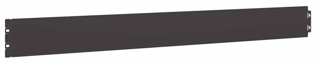 Orlas de relvado 50 pcs preto 10x103 cm aço laminado a frio