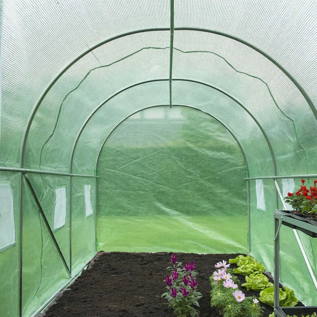 Estufa 3,5x2x2 m verde