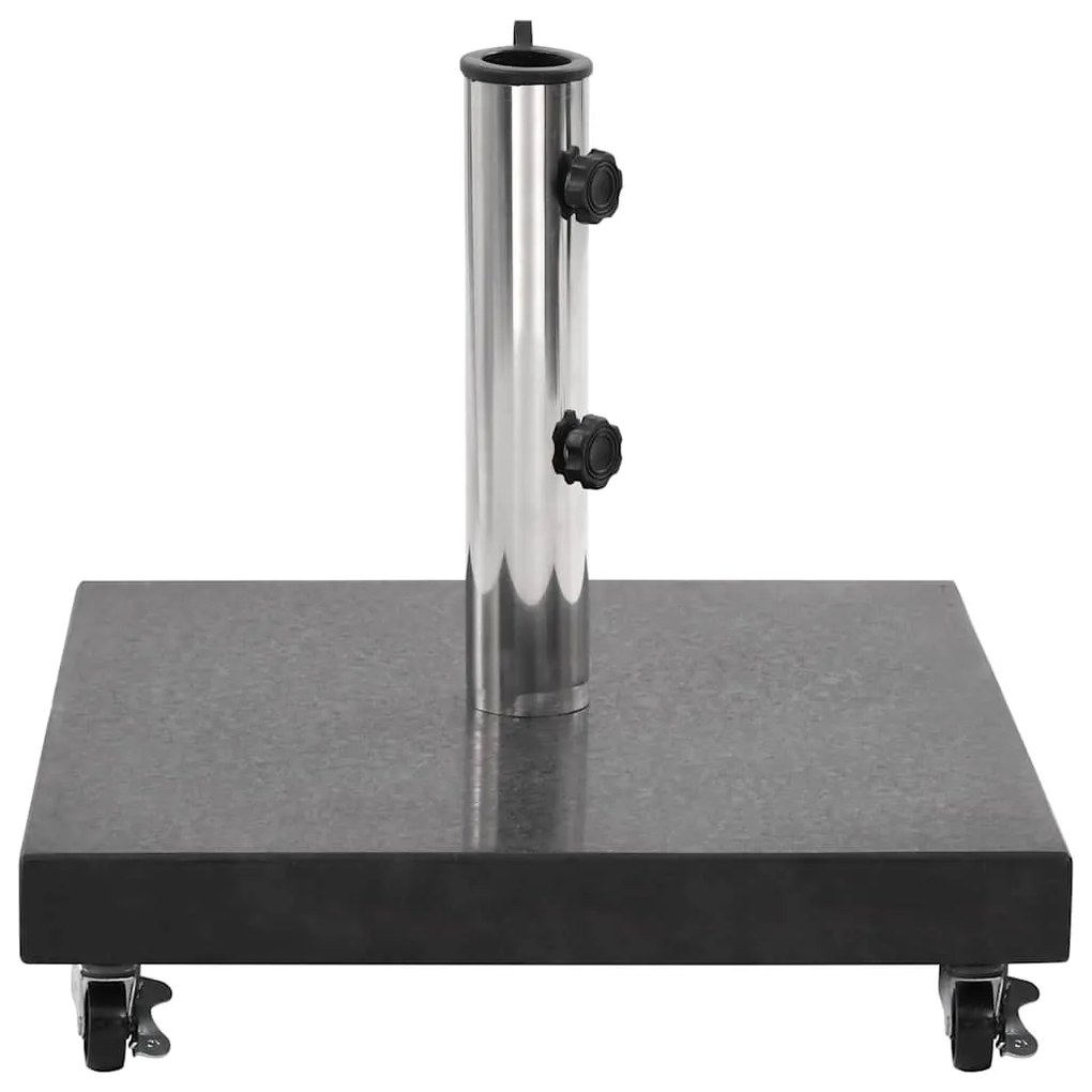Base de guarda-sol quadrada granito 30 kg preto