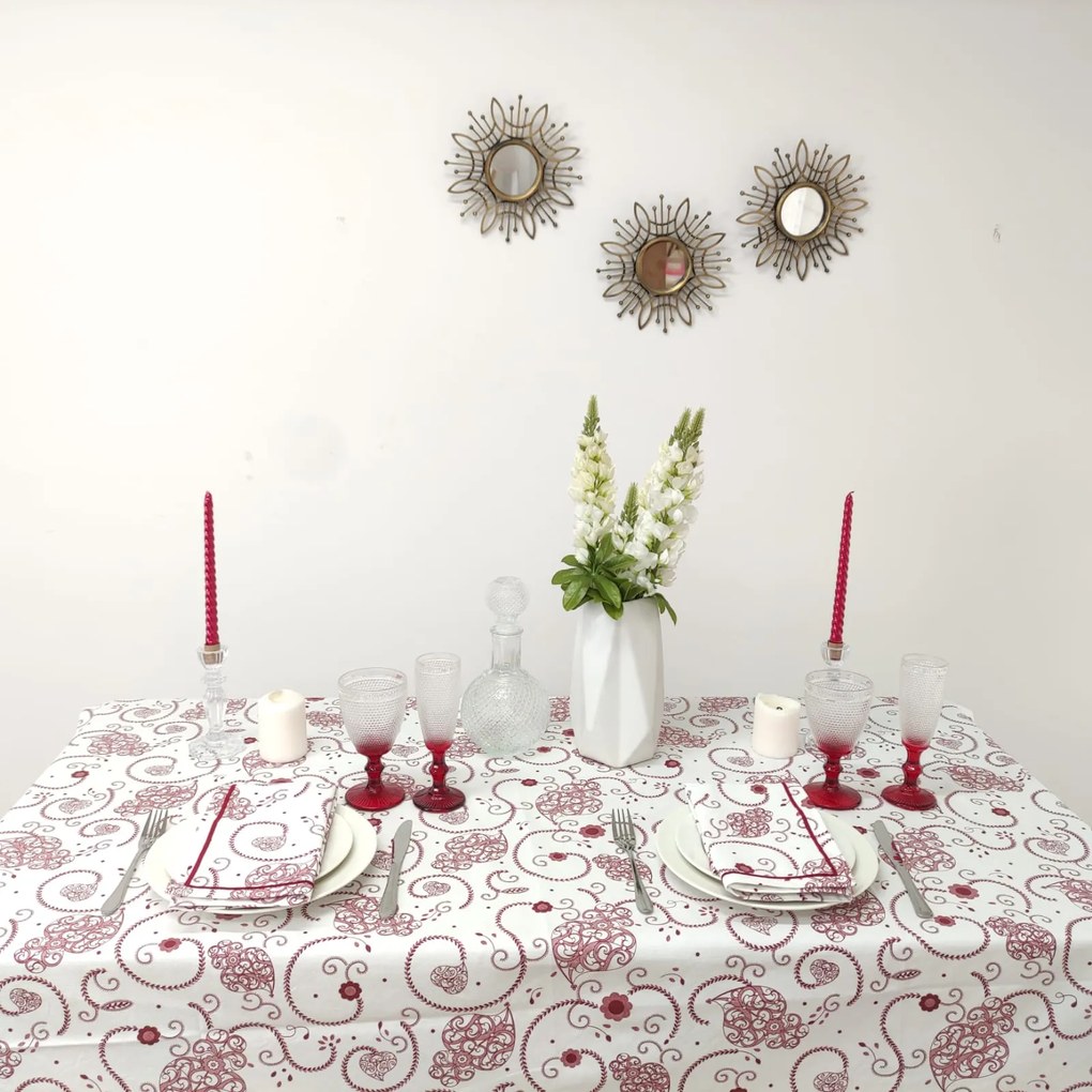 Toalha de Mesa Viana Red BI