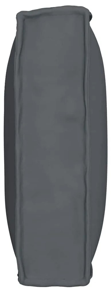 Almofada de Palete pro Encosto Antracite 80x40x12 cm, Tecido Oxford