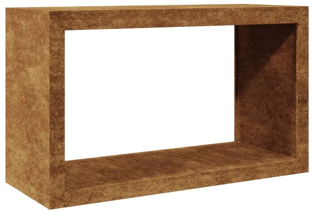 Suporte para lenha 100x40x60 cm aço corten