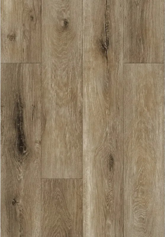 Mexen Clermont painéis vinílicos 1240 x 182 mm SPC 6,5 mm, base IXPE 1,5 mm, 4 V-Fuga, Carvalho - F1053-1240-182-505-4V1-01