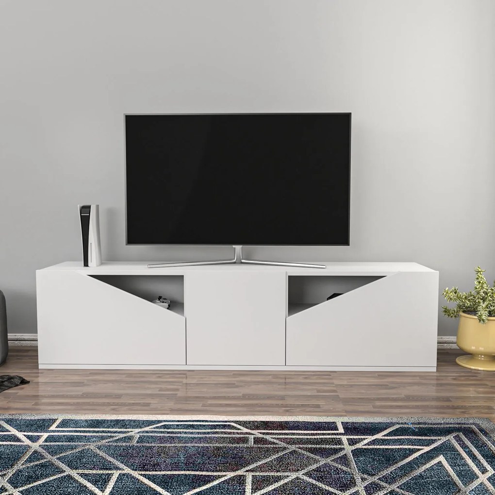 Móvel TV Carson – Branco – 160 cm x 35,3 cm x 40 cm