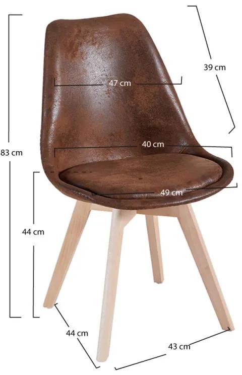 Cadeira Synk Vintage - Marrom
