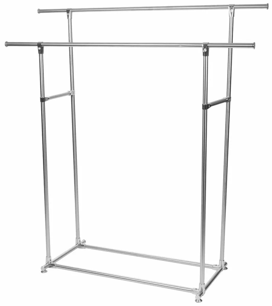 420423 Perel Suporte de roupa duplo 145x50x155 cm 75 kg MP62