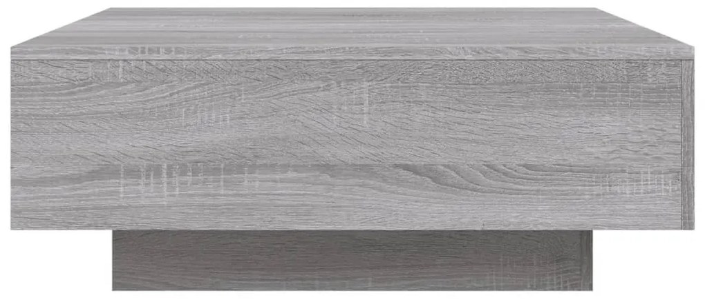 Mesa de centro 80x80x31 cm contraplacado cinzento sonoma