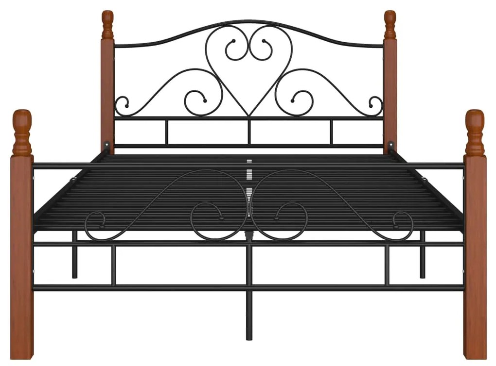 Estrutura de cama 120x200 cm metal preto