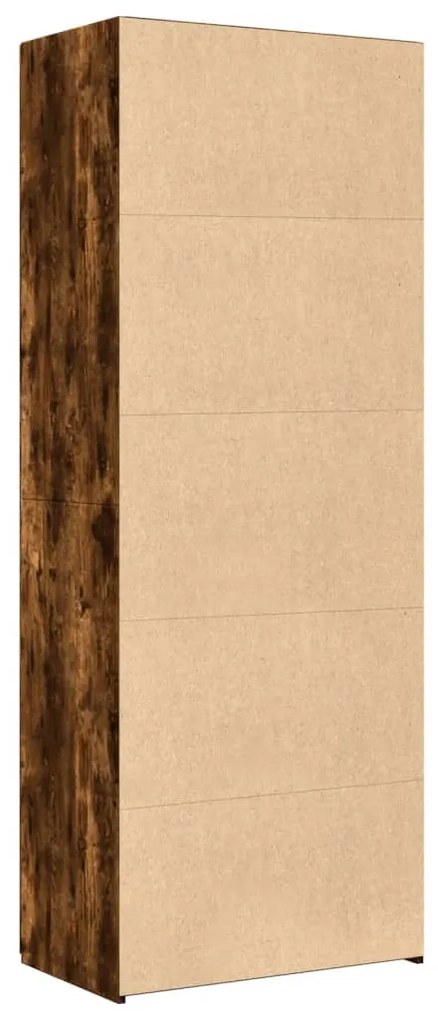 Armário alto 70x42,5x185 cm derivados madeira carvalho fumado