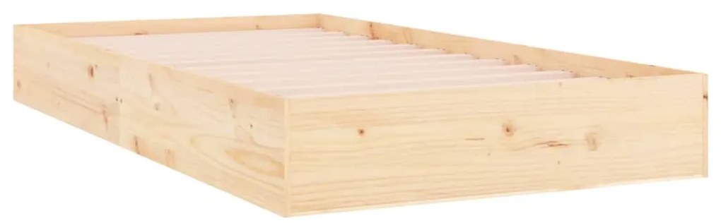 Estrutura de cama 90x200 cm madeira maciça