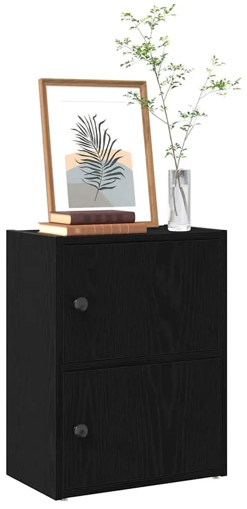 vidaXL Estante 40x24x52 cm derivados de madeira carvalho preto