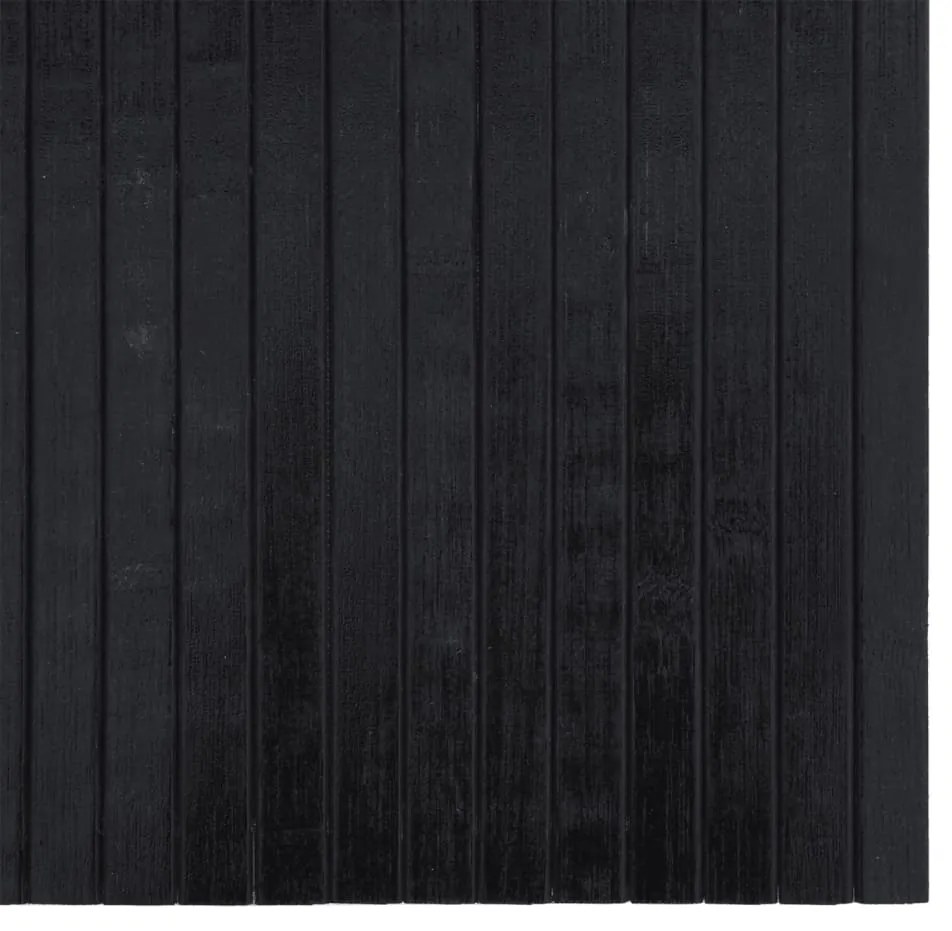 Tapete retangular 70x400 cm bambu preto