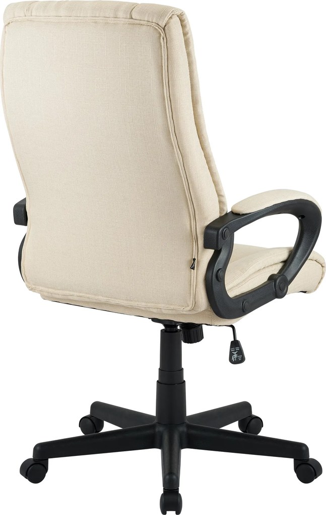 Cadeira de escritório XL Sparta de tecido Creme