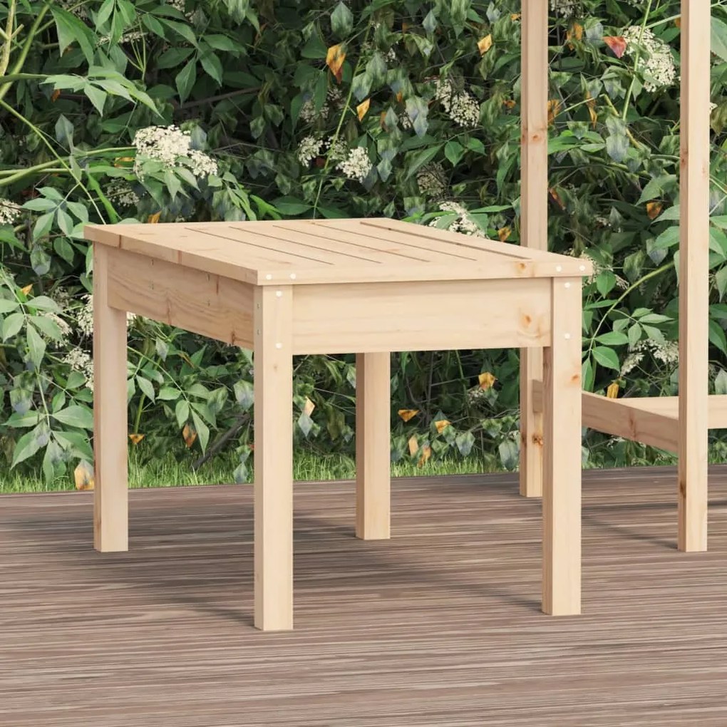 823997 vidaXL Banco de jardim 80x44x45 cm madeira de pinho maciça