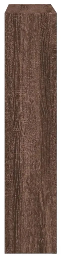 Cornija lareira 81x18x82 cm deriv. madeira carvalho castanho