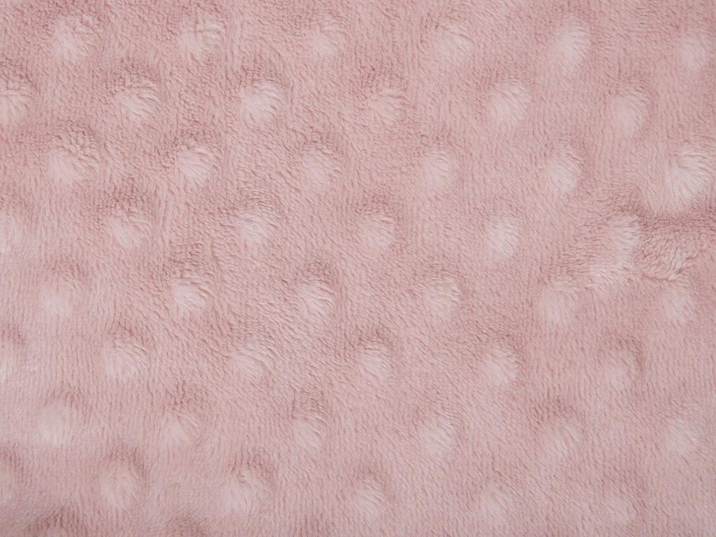 Manta rosa 200 x 220 cm SAMUR Beliani