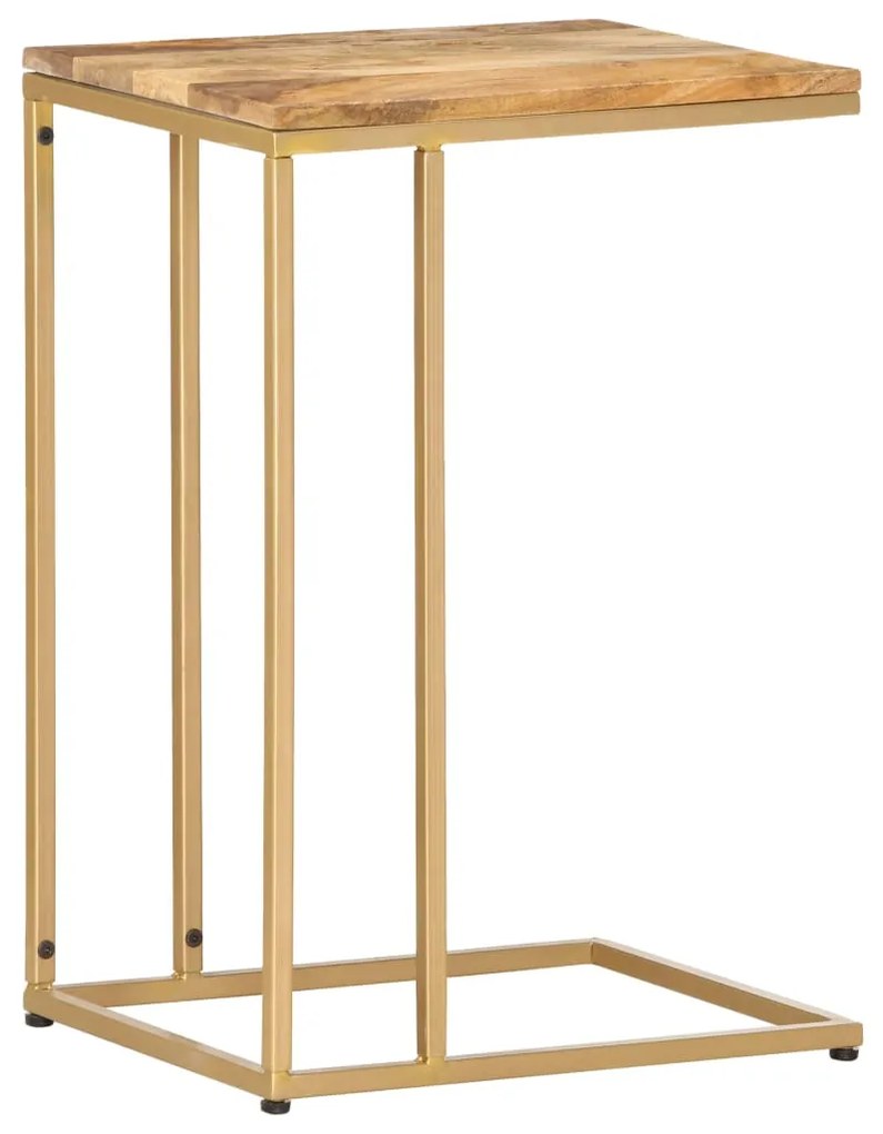 vidaXL Mesa de apoio 35x45x65 cm madeira de mangueira maciça
