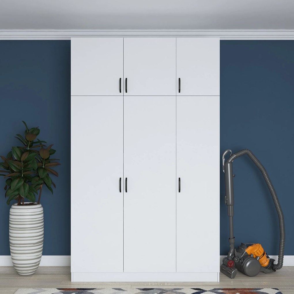 Roupeiro BA104 – Branco – 145x239x55 cm