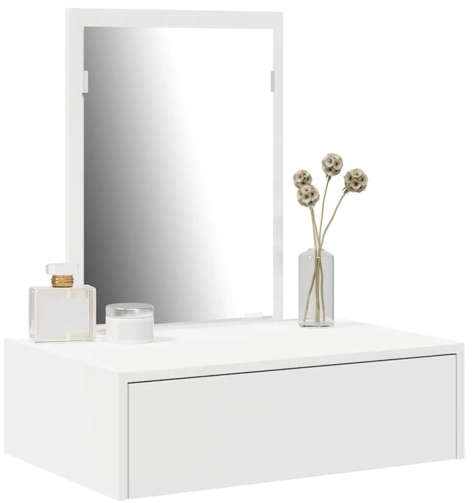 Banco de Maquiagem Suspenso vidaXL Branco 60x40x70 cm