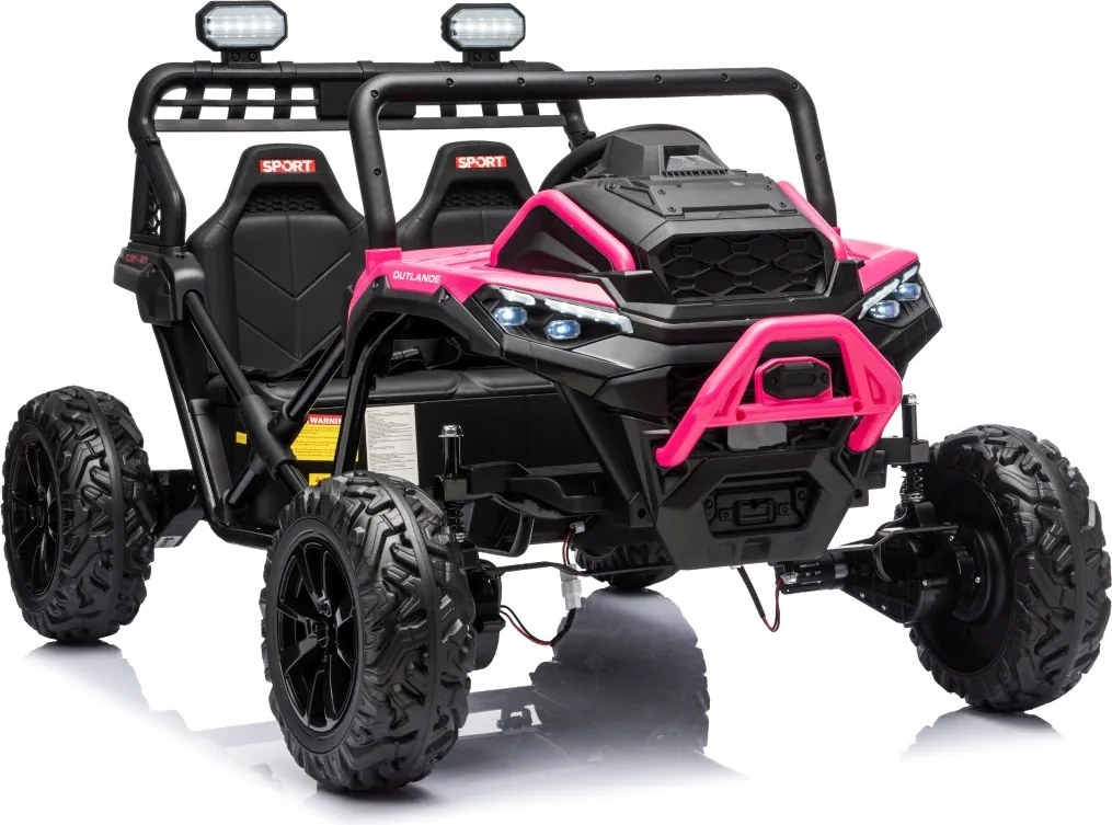 Carro elétrico para Crianças 3 a 8 anos, 12V 4x4 Buggy Sport OUTLAND, Rodas de espuma EVA, Controle remoto Rosa