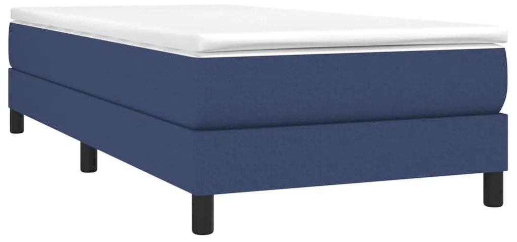 Estrutura de cama 90x200 cm tecido azul